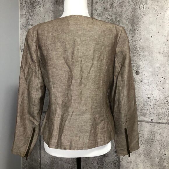 🚨 Isaac Mizrahi for Target Linen Blend Zip Blazer - Picture 3 of 10